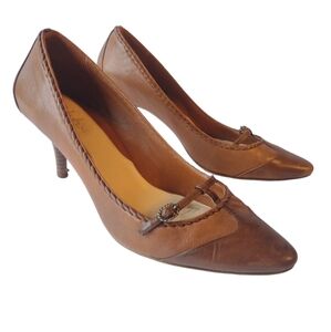 Cole Haan Leather Pump Nira Two-Tone Sz 8.5B